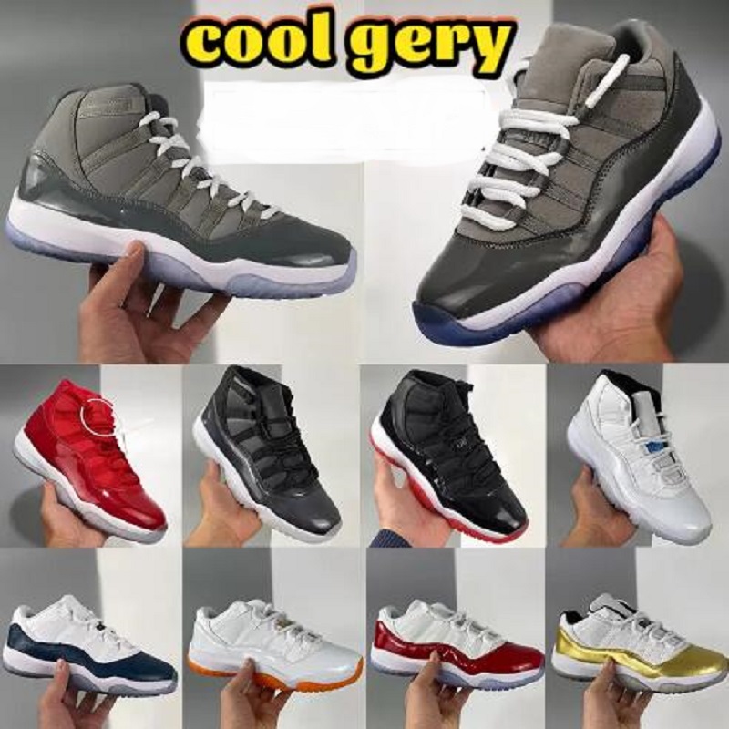 

Top Cool grey 11 11s Men Basketball Shoes Bred 25th Anniversary Jubilee Low white concord 45 legend blue citrus Gym Red platinum tint Women Sports Designer Sneakers, # 11