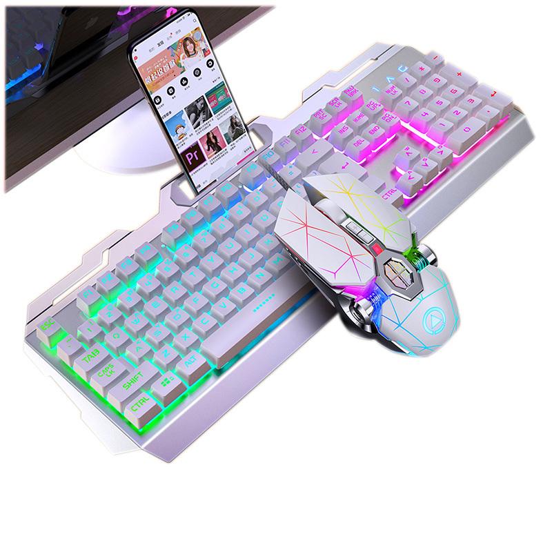 

Mechanical Keyboard And Mouse Set Wired USB Computer Notebook Gaming Keypad Pc Teclado Clavier Gamer Completo Tastiera Rgb Delux C300h