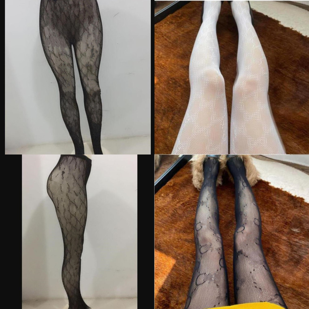 

Sexy Long Stockings Tights Women Black White Thin Lace Mesh Tights Soft Breathable Hollow Letter Tight Panty Hose High Quality
