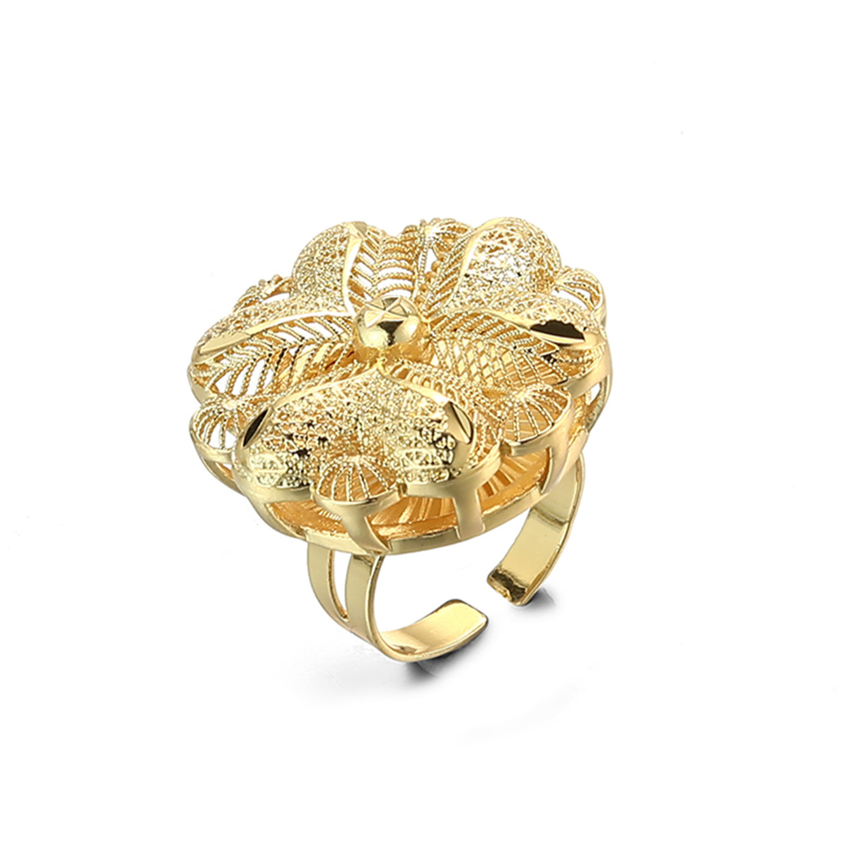 

Arab Gold Color Free Size Band Rings For Women Middle East Dubai Wedding Jewelry Ethiopian African Party Gift