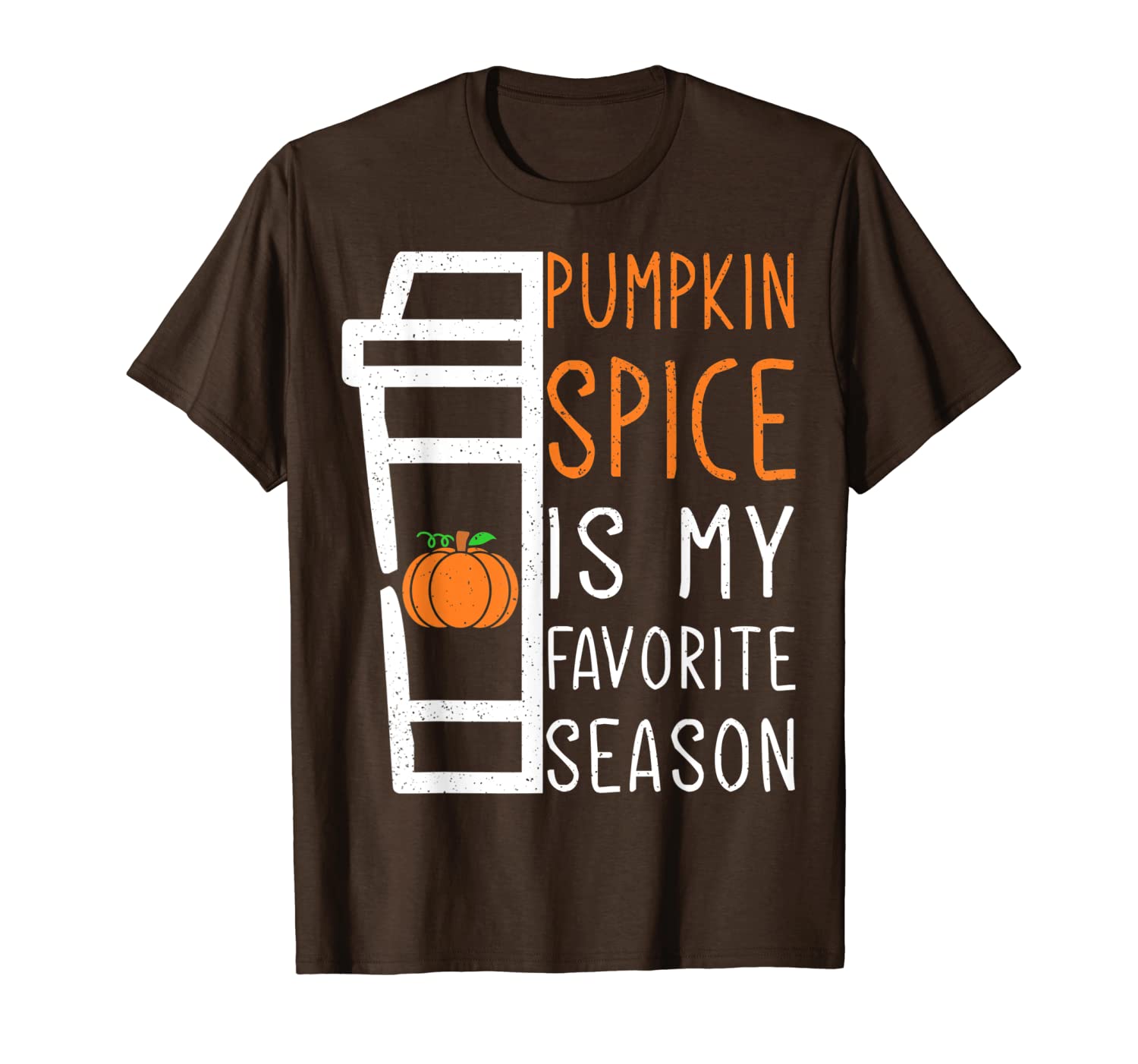 

pumpkin spice is my favorite season shirt t-shirt, White;black
