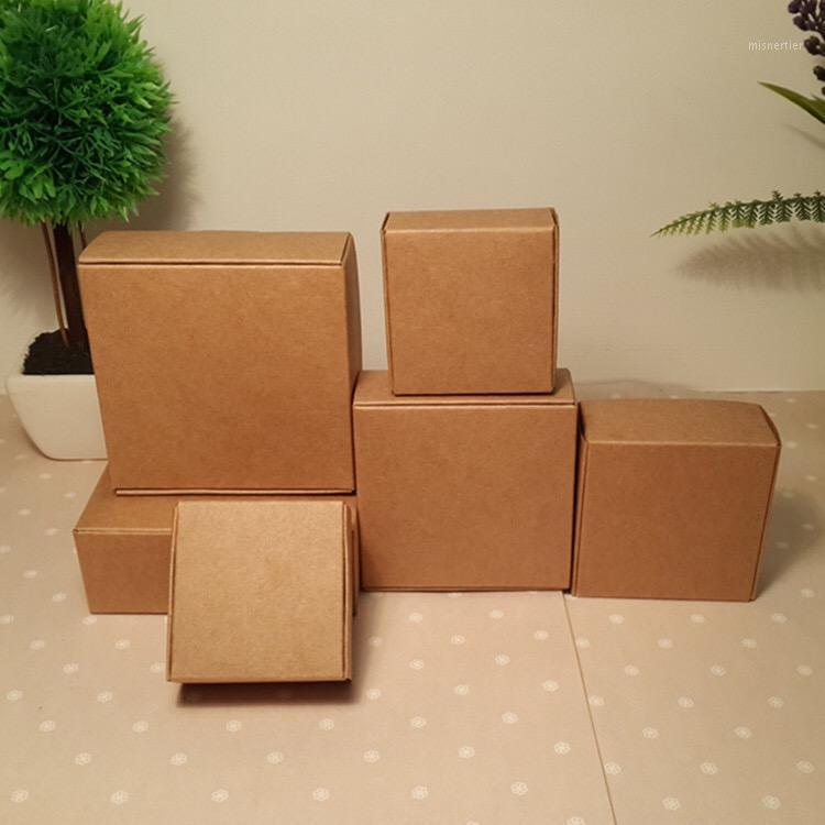 

Gift Wrap 30pcs Small Kraft Carton Paper Candy Box,small Brown Cardboard Packing Box,Craft Handmade Soap Packaging Box
