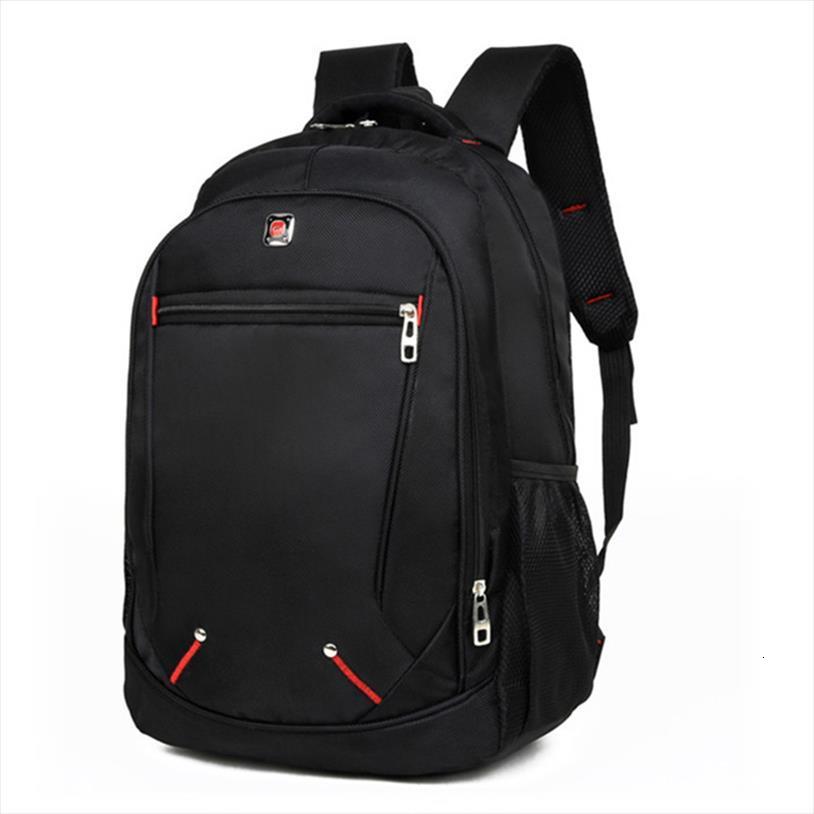 

large capacity student schoolbag casual solid color material oxford mans backpack multi functional simple bag fashion