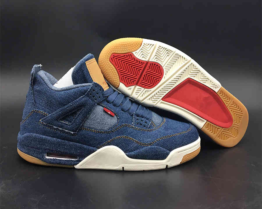 

2021 Good quality Jumpman 4 denim Blue 4s fashion shoe Mens Womens Basketball Shoes Outdoor sneakers, #1