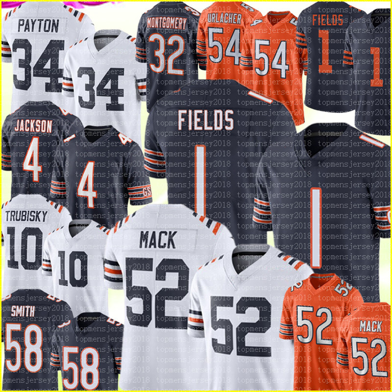 

1 Justin Fields Jersey Khalil Mack Walter Payton Eddie Jackson Football Jerseys David Montgomery Brian Urlacher Roquan Smith Cole Kmet Mitchell Trubisky Nick Foles, Jersey {xiongdui}