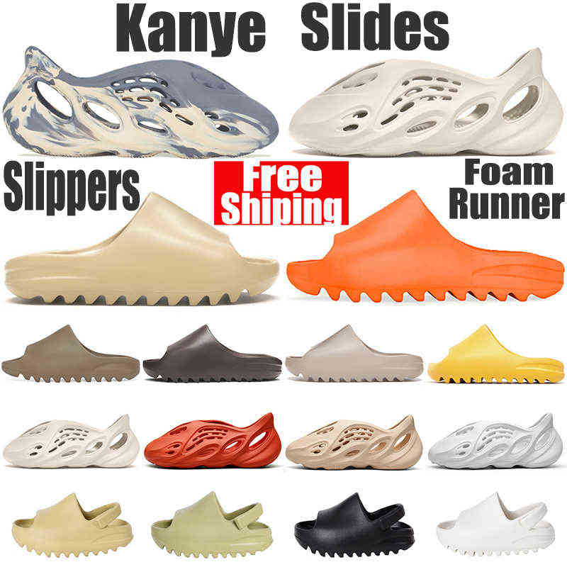

Kanye Slides Shoes Rubber Sandals Sneakers Slippers Men Women Ararat Orange Desert Sand Kid Foam Runner Outdoor Indoor Platform Sports SB