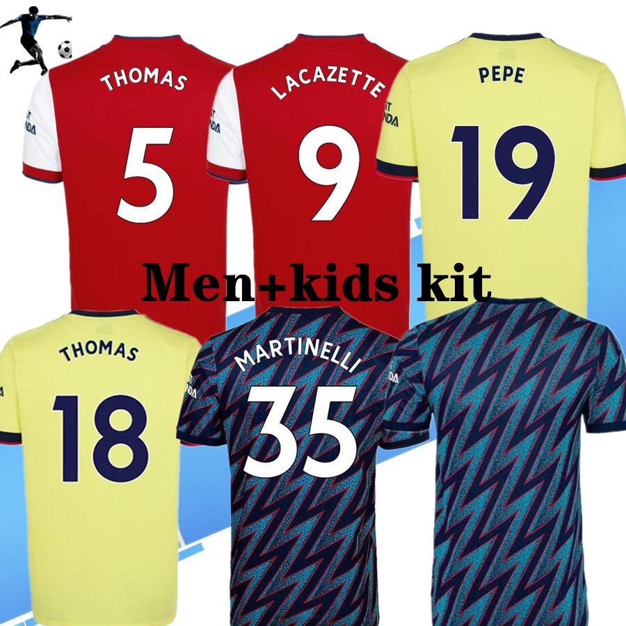 

S-3XL Player version fan Home away men+kids 2021 2022 Soccer Jerseys PEPE NICOLAS CEBALLOS HENRY SOKRATIS 21  women Gunners Football Shirt, 3rd player version