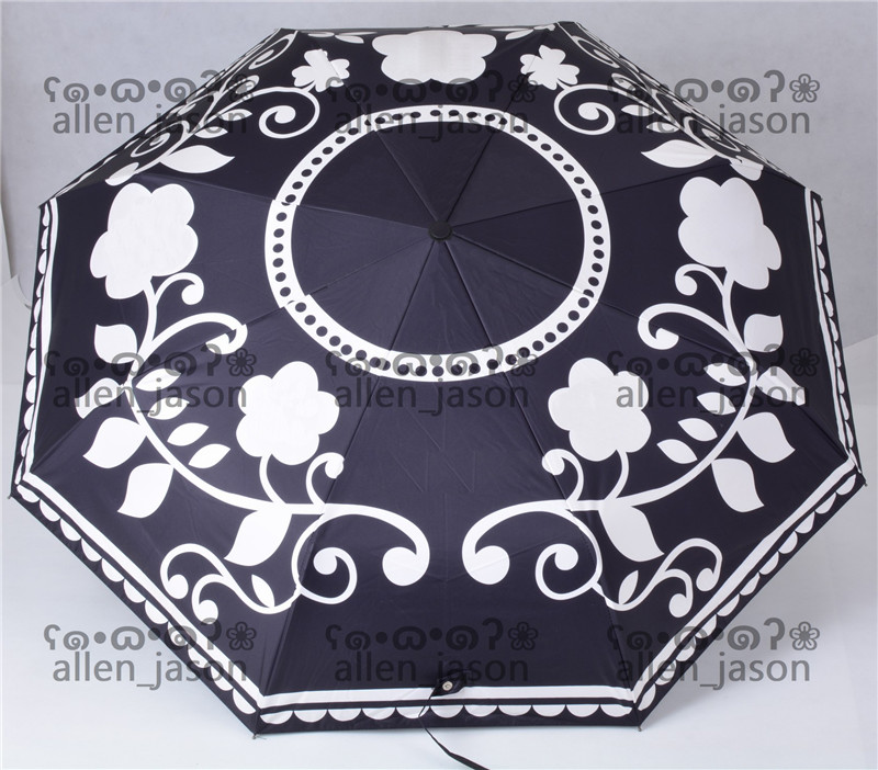 

Noble Flowers Umbrellas Hipster Automatic Designer Luxury Umbrellas High Quality Outdoor Travel Multifunction Windproof Sun Umbrellas, As pic;with box