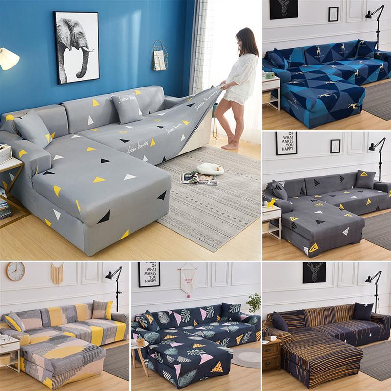 

Chair Covers Claroom Corner Sofa Cover Elastic Couch For Sectional L Shaped CI34#