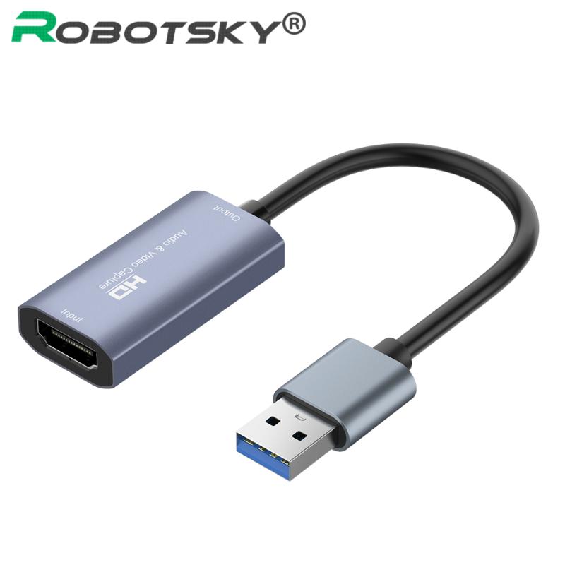 

Audio Cables & Connectors 4K HD USB TYPE-C -compatible 1080P Video Capture Card Grabber Record Box For DVD Camcorder Camera Recording