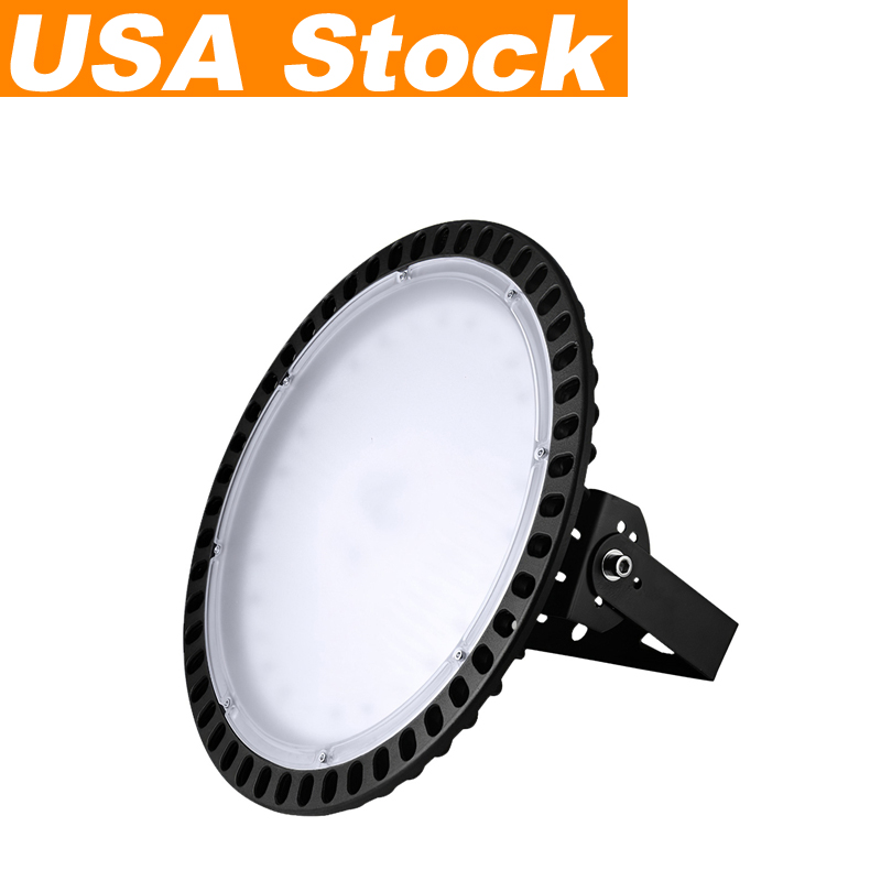 

USA Stock 200W UFO LED High Bay Light lamp Factory Industrial Lighting 16000 Lumen 6000-6500K IP65 Warehouse Lights