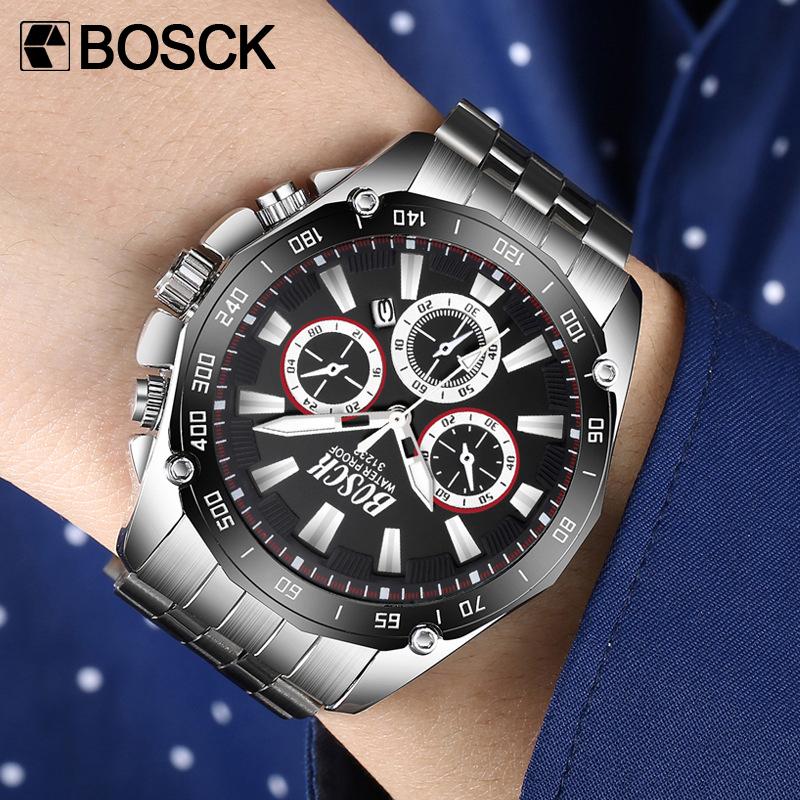 

Wristwatches Watch Men Sports Watches Waterproof Date Quartz-watch Mens Military Wristwatch Clock Male Relogio Masculino 2021, Slivery;brown