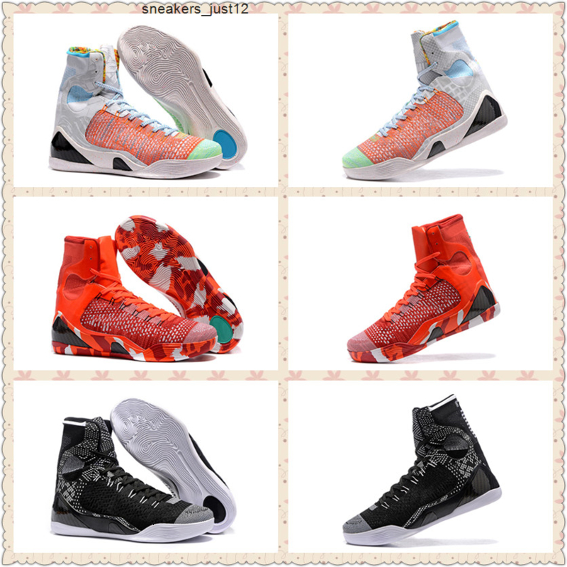 

What The ZK9 Multi-Color Chlorine Blue-Black Men Basketball Shoes KB9 Elite BHM Black White Red Sports Trainer with box