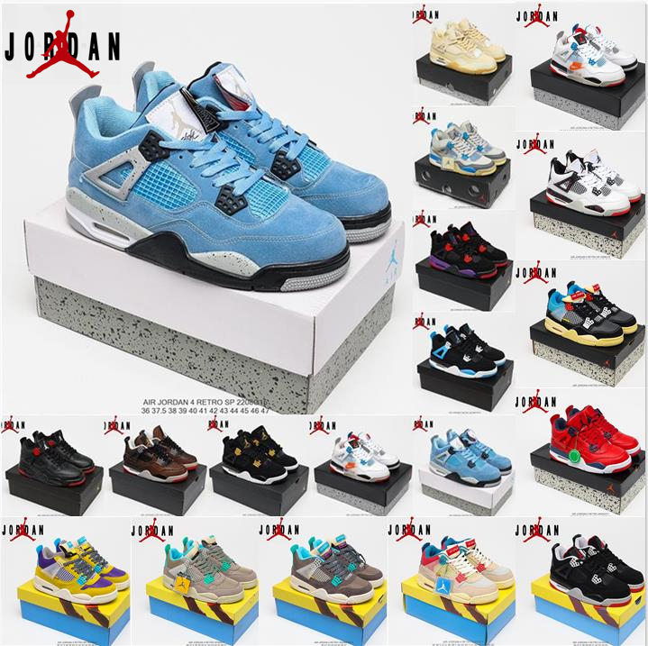 

Nike Air Jordan 4 RETRO Womens Mens Jumpman 4s Basketball Shoes men women jorden Sail Tattoos White Oreo University Blue Fire Red Taupe Haze Travis Bred Sneakers, I need look other product