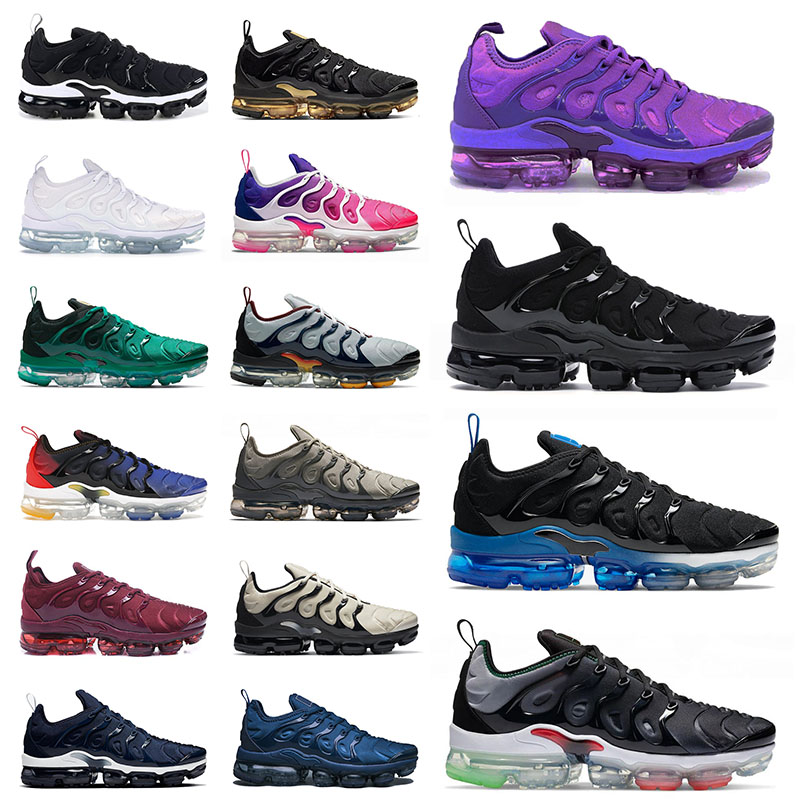

Top Quality Tn Plus Running Shoes for Men Women Atlanta Balck Pink Purple White Navy Blue Grey Red Mens Sports Sneakers Trainers, A14 36-47