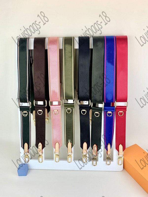 

Sale 8 colors shoulder straps for 3 piece set bags women crossbody bag canvas Bag Parts strap pink blak green blue, 1-pink