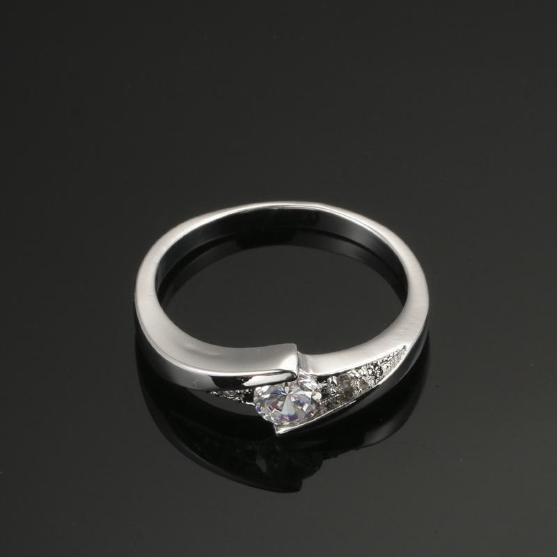 

Cluster Rings Classical Silver Color Cubic Zirconia Fashion Wedding & Engagement Ring Jewelry For Women Sale DWR504, Golden;silver