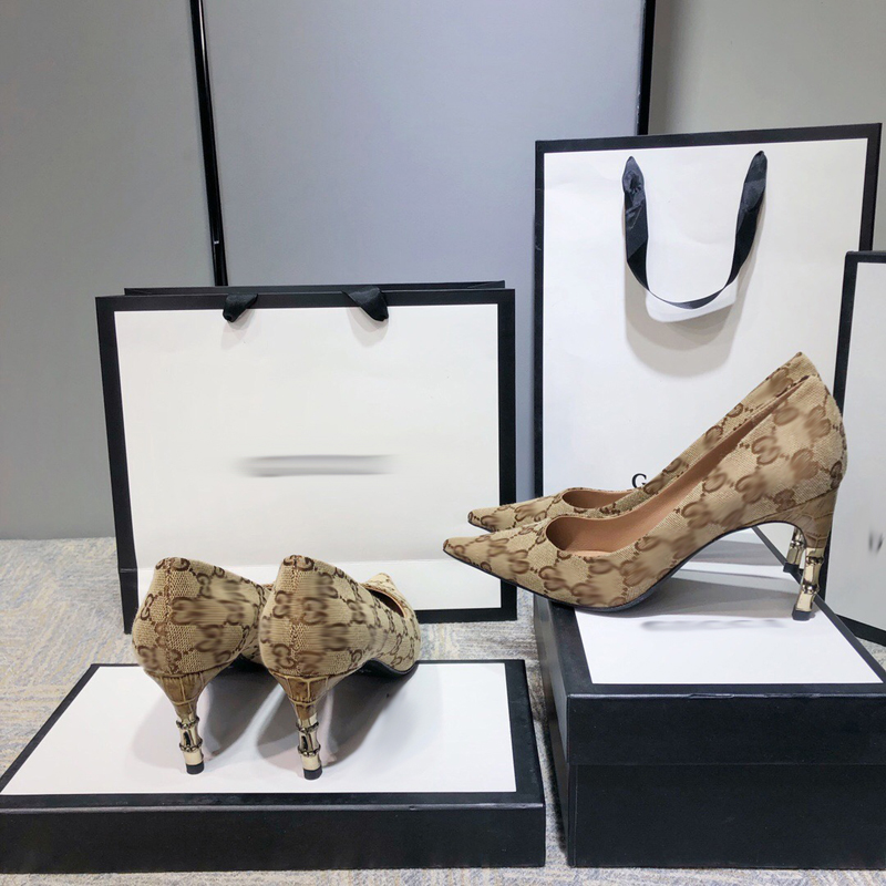 

2021 Good Quality Fashion Women Luxurys Designers Shoes Designer Sandals Womens Luxury High Heels Sandal Dress Shoess With Box Size 35-41 -H895, Khaki