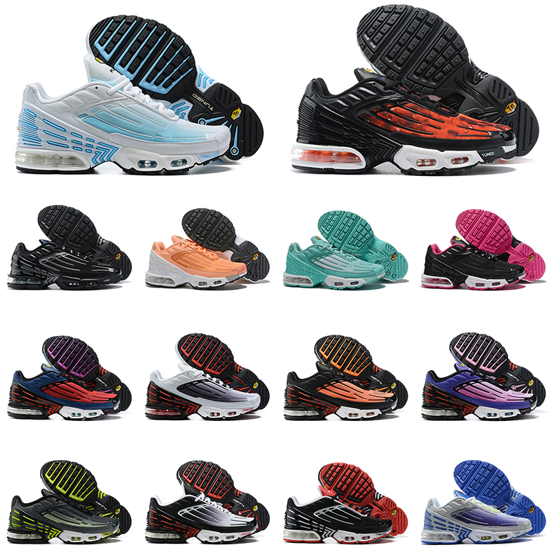 

neweast tn plus 3 men women running shoes Laser Blue Tiger Triple White Hyper Purple Grey Volt mens trainer