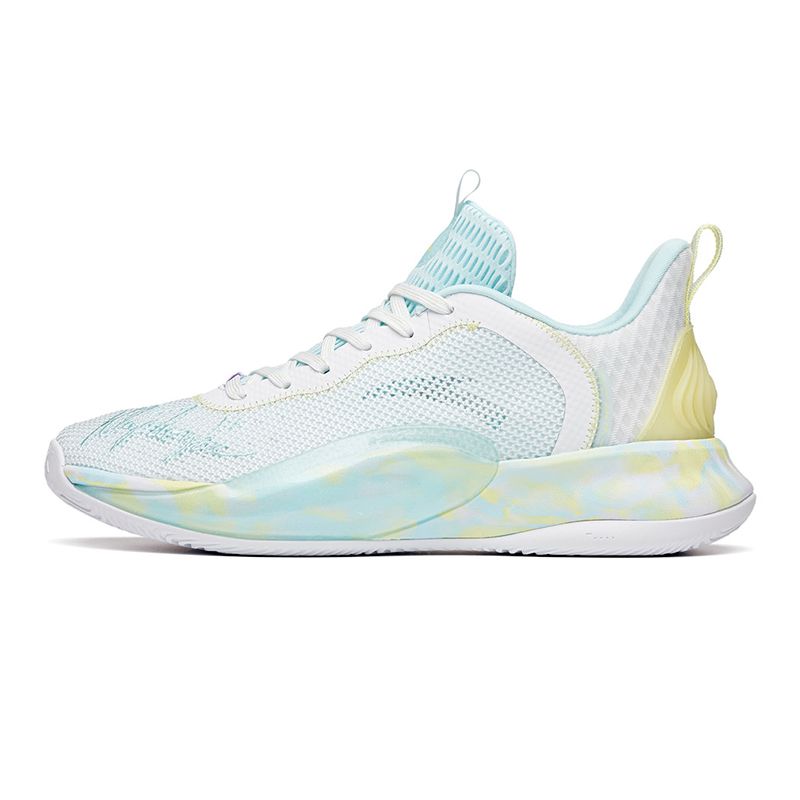 

Anta Klay Thompson KT6 Light original 2021 Men's Basketball Shoes low cut White/Blue/Yellow 112121605-7, As pic
