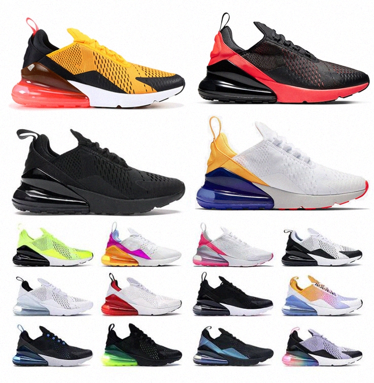 

2021 New Cushion 270 Sports Men Running Shoes Rainbow Heel Trainer Road Star Platinum Jade Bred Women Sneakers 36-45 j91z#