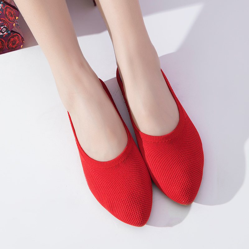 

Sandals Woman casual, light-knit breathable shoes summer mesh vulcanized outdoors slide-in sock more size flat VBLX, 1# shoe box