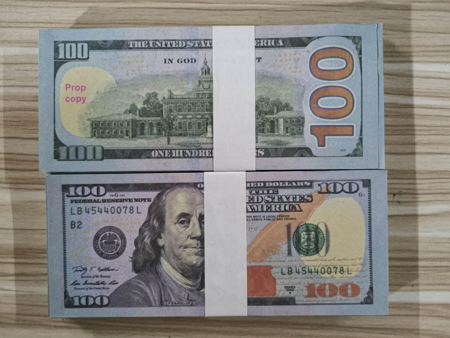 

Holiday Atmosphere Stage Party Currency Faux 10/20/50/100USD Copy Money Children toys Christmas Presents Billet Adult Banknotes
