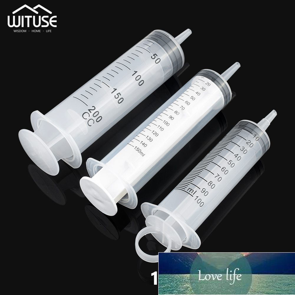 

100ml/150ml/200ml Reusable Big Large Hydroponics Plastic Nutrient Sterile Health Measuring Syringe Tools Cat Feeding Accessories Factory price expert design