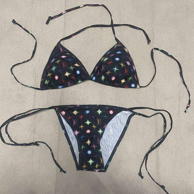 

Bikini Swimsuits Padded Push 19ss Women two-piece Swimwear Outdoor Beach Travel Vacation Bandage Bathing suit