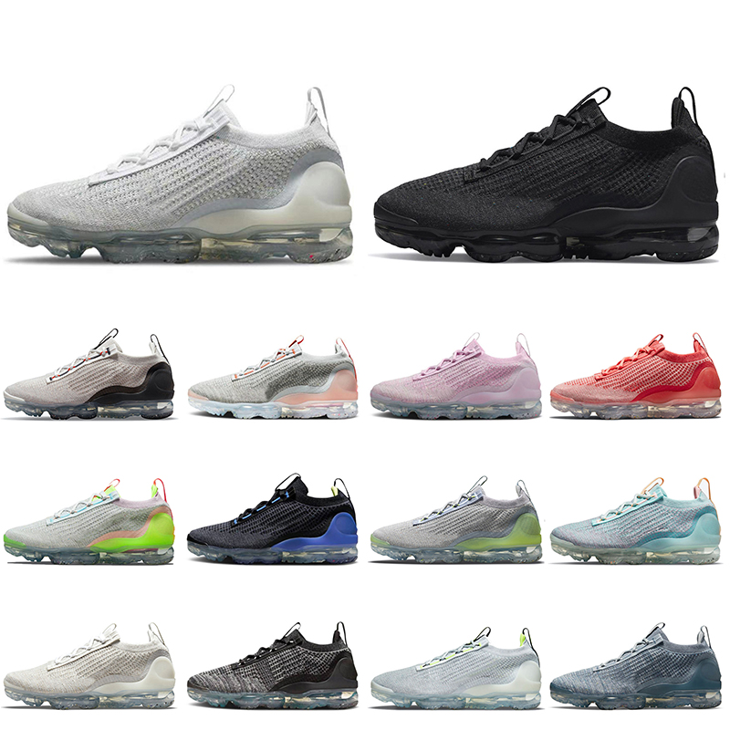 

Outdoor Sports 2021 Flyknit FK Running Shoes NIK Women Mens Trainers White Pure Platinum Black Max Vapurmax Sneakers Light Arctic Pink Dew Size 36-47, C31 triple white 36-47
