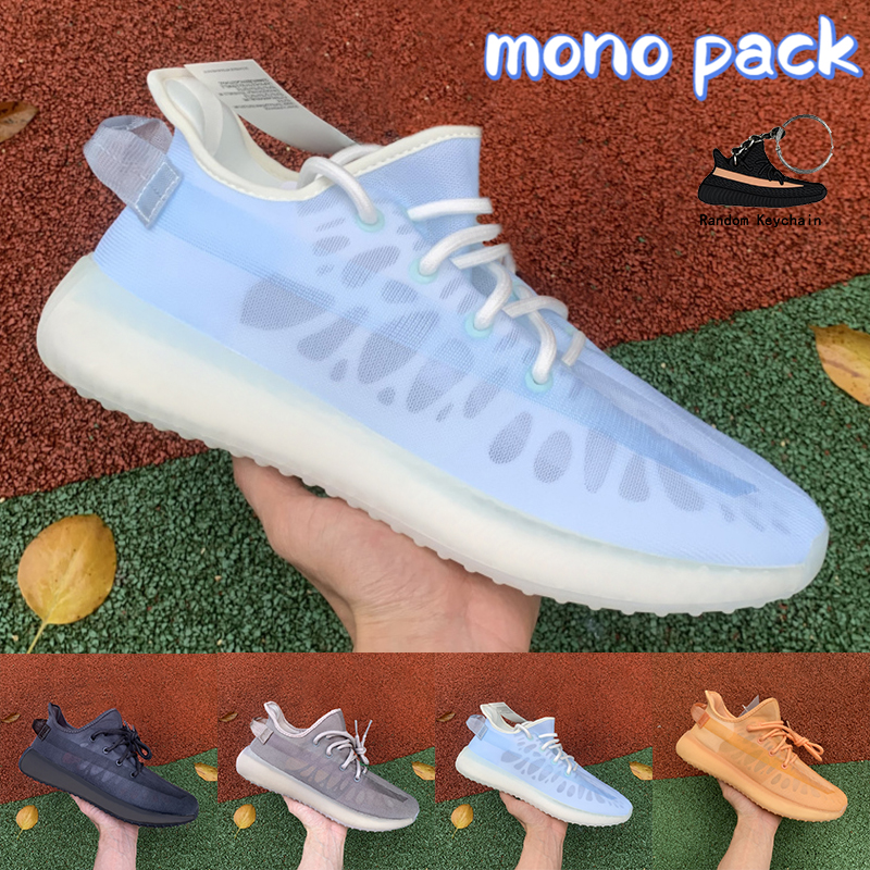 

2021 Newest Mono pack v2 ice men running shoes mist clay cinder white low mens sneakers women trainers US 5-12.5