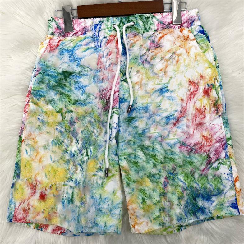 

2021 Leisure Colorful Swimwears Mixed Color Letter Swimsuit Stretch Soft Beach Short Breathable Mens Swimming Shorts