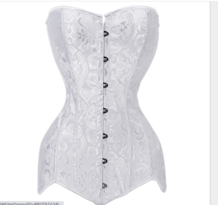 

Plus Size Corset Double 26 Steel Boned Corset Overbust Long Torso Bustiers Waist Trainer Corsets Shapewear Cincher Corselet1, Black