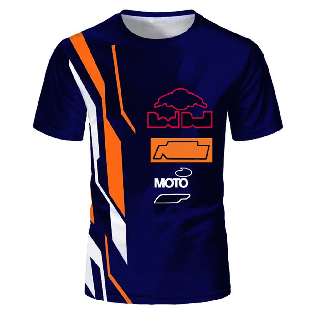 

Motocross shirt T-shirt moto race fans racing suit half-sleeved T-shirt customized with the same paragraph