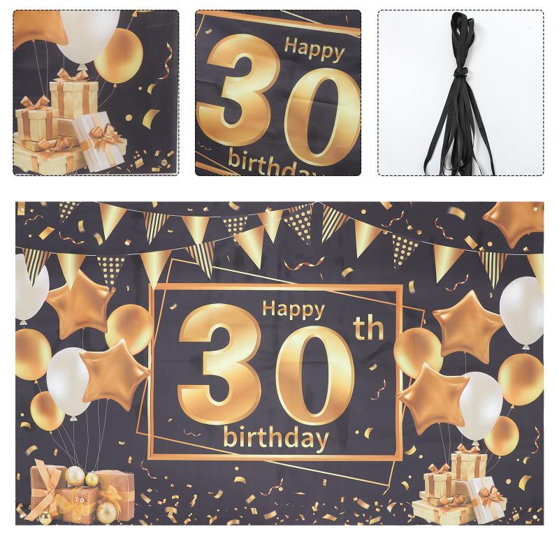 

Party Decoration Birthday Backdrop Pography Background Hanging Banner