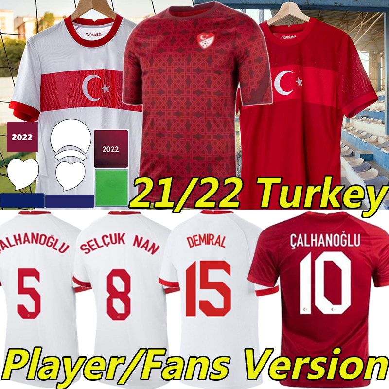 

2021 Turkey Euro Soccer Jerseys fans player version CELIK DEMIRAL OZAN KABAK CALHANOGLU Turquia national team SELCUK NAM SOYUNCU BURAK 2022 training Football Shirt, 21-22 training