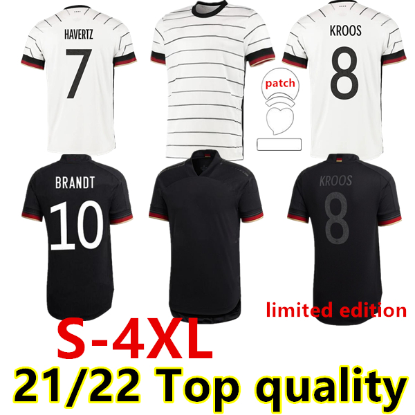 

S-4XL 20 21 Germany away limited edition Soccer Jerseys Gundogan GNABRY WERNER KROOS 2021 KIMMICH maillot de foot football Sane Goretzka CAN, Black;yellow