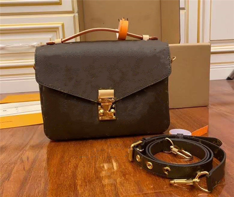 

Women Luxurys Designers Bags Genuine leather handbag with letters classic presbyopic shoulder bag lady casual Cowhide crossbody handbags, Khaki