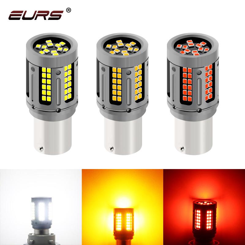 

Car Headlights EURS 2PCS T20 7443 LED Bulb Canbus No Error Hyper Flash 1156 BA15S P21W BAU15S 1157 7440 Turn Signal Light 84SMD 2021 21W 200