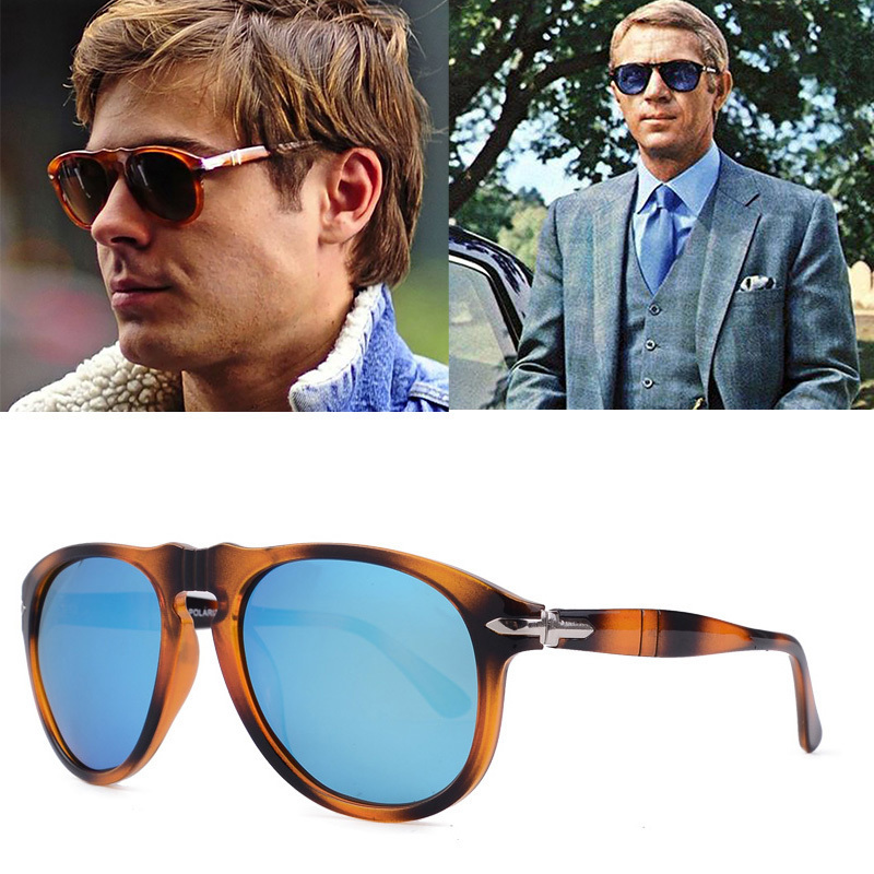 

2021 Luxury Classic Vintage Pilot Steve Style Polarized Sunglasses 007 Men Driving Brand Design Sun Glasses Oculos 649