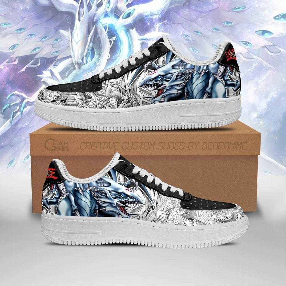 

DIY Anime Shoes Yugioh Blue Eyes White Dragon Sneakers Yu Gi Oh Casual Running Sport Walking Lightweight Tennis Shoes, Others