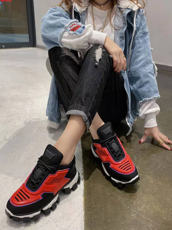 

Cloudbust Thunder sneakers Men woman platform Shoes 3D runner Trainer knit fabric Low Top Light Rubber Outdoor Shoe 35-46, 01