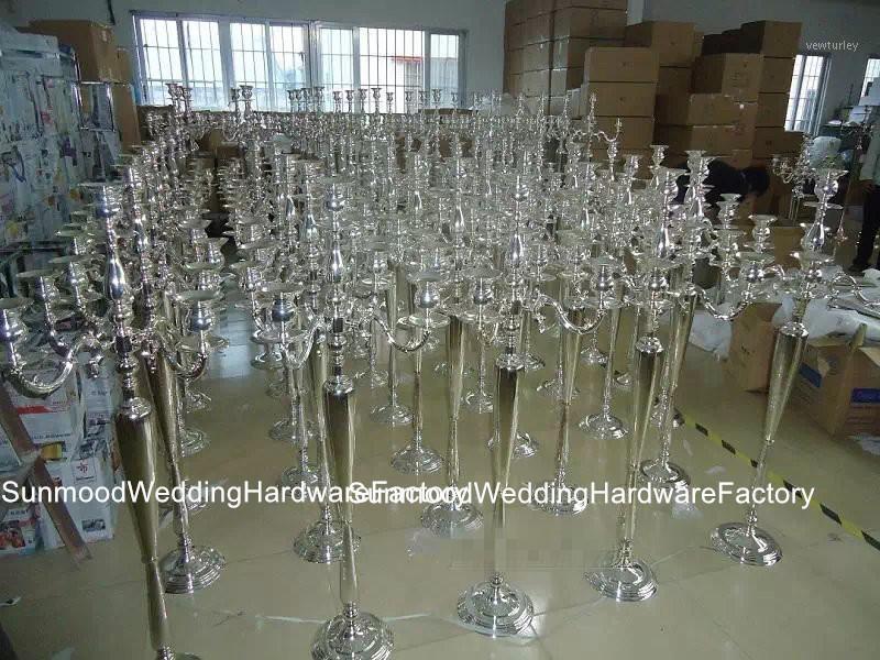 

Party Decoration Weddings Flower Bowl Crystal With Mental Iron Event Decor