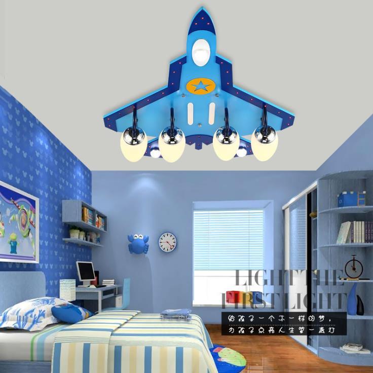 

Creative Children's Room Lamp Bedroom Cartoon Airplane Baby Boy Kindergarten Ceiling Lighting Eye Lights