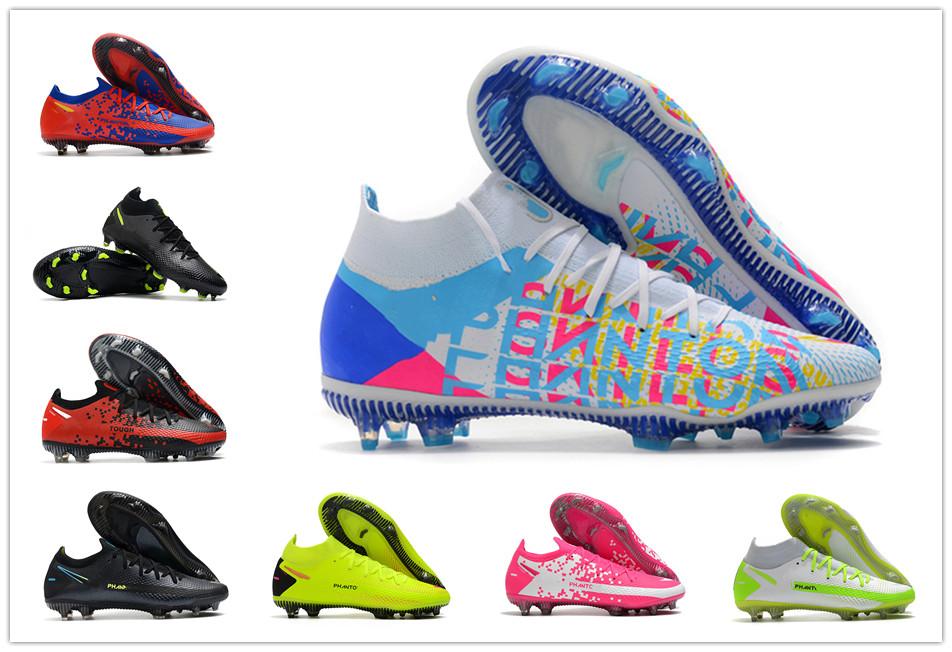 

Phantom GT Soccer Shoes Elite DF 3D FG Blast Black Daybreak Chile Red Cleats Football Mens