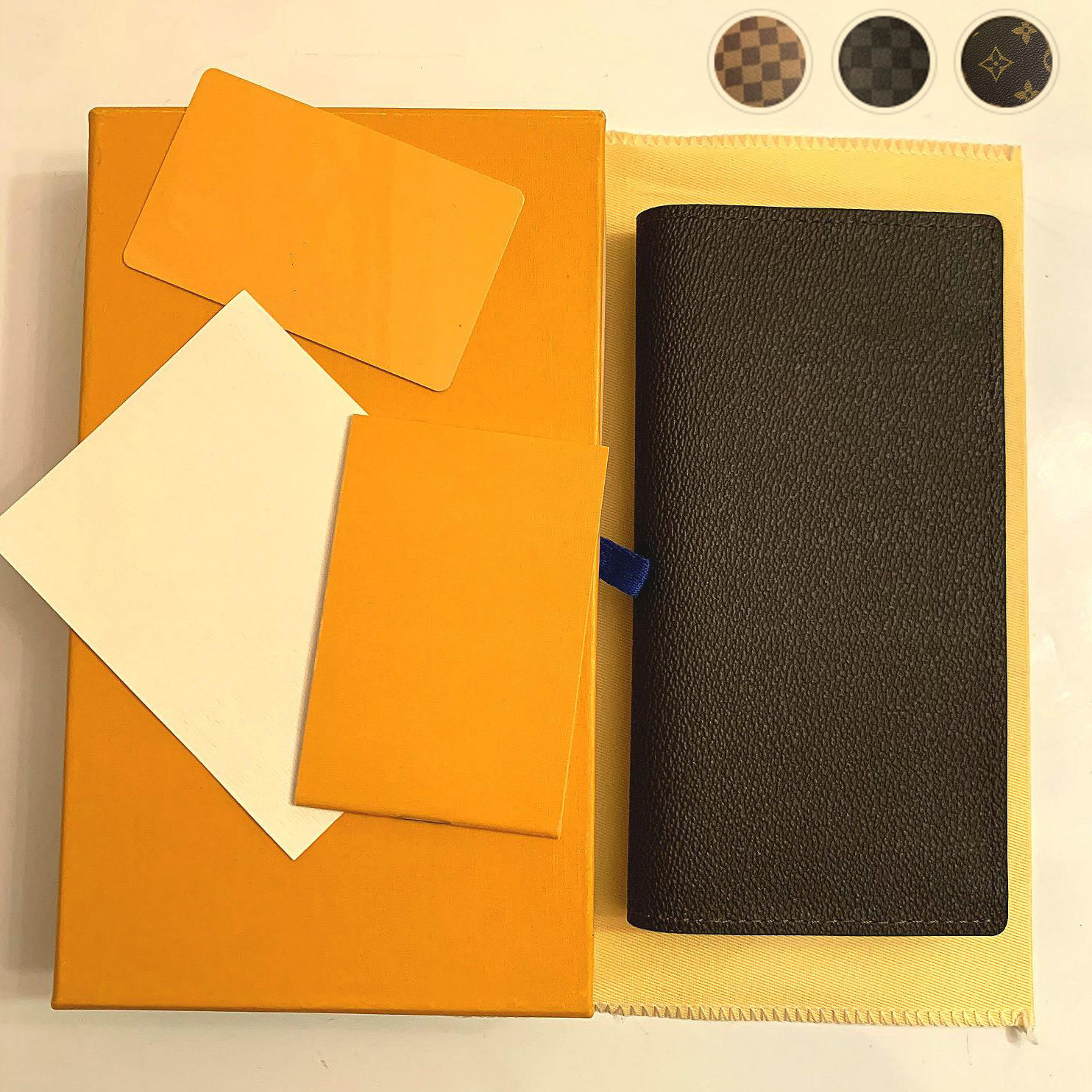 

Fashion clutch Genuine leather wallet with box dust bag Women Men Purse Real Images Wholesale 62665, Custom name