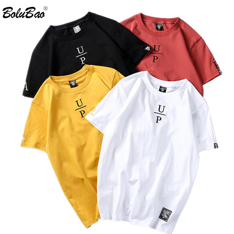 

BOLUBAO Fashion Men T-Shirts Hip Hop Short Sleeve Summer Print Men's T Shirt Street Clothing Casual Letter Men's Tees Top 210518, White