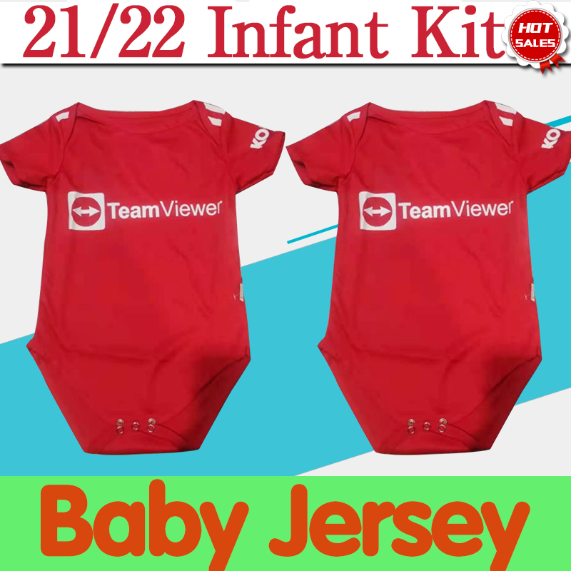 

Infant Kit 21/22 #25 SANCHO Home Soccer Jersey #10 RASHFORD #18 B.FERNANDES Baby Soccer Shirt Red Football Uniforms #6 POGBA #11 GREENWOOD 2021 2022 On sale, 21/22 home red