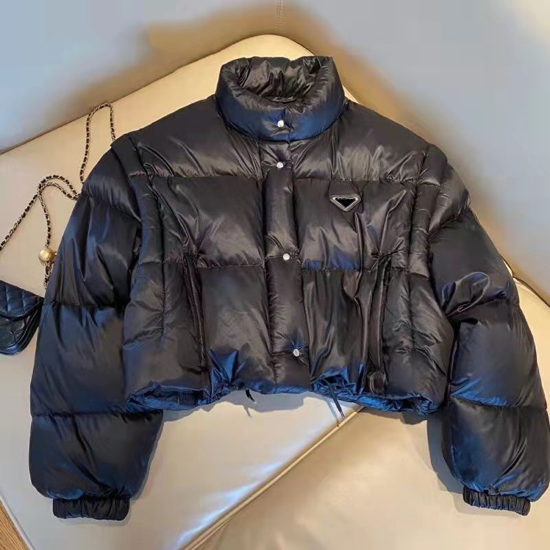 Womens Jacket Winter Thick Warm Windbreaker Coat Dwon Parkas For Lady Slim Jackets Outwears With Letters Buttons Budge Matte Coats Downs