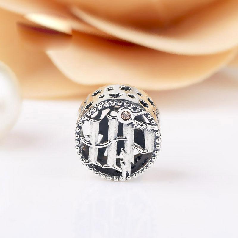 

2022New 925 Sterling Silver HP Openwork Charm Bead For European Jewelry Charm Bracelets